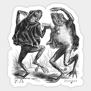 Dancing Frogs Sticker